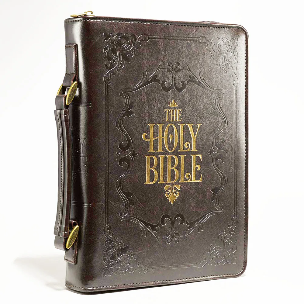 
Factory OEM/ODM leather bible cover Embossed 