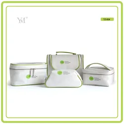 Customized logo factory classic make up bag set nylon travel storage cosmetics bag