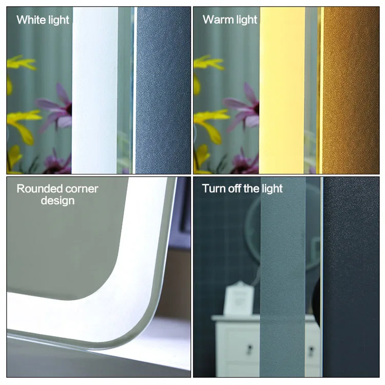 Hot sale frameless backlit full body  full length led wall mirror with touch button