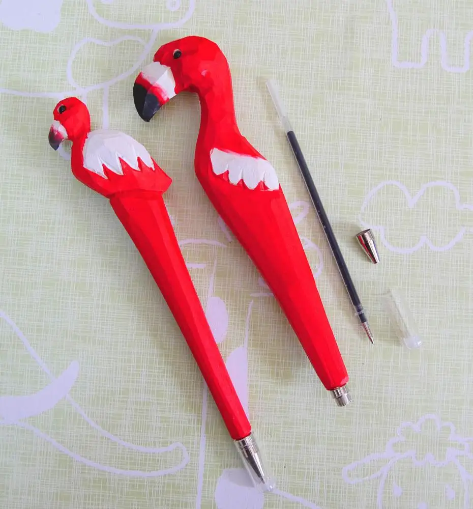 
Hand-made Pen Cartoon Wood Carved Animal Shape Pen WHOLESALE WOOD CARVING HANDICRAFT GIFT CREATIVE STATIONERY 