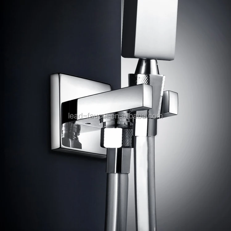 Bathroom Faucet Accessories All Brass Concealed Installation Shower Bracket Holder With Water Outlet / Elbow