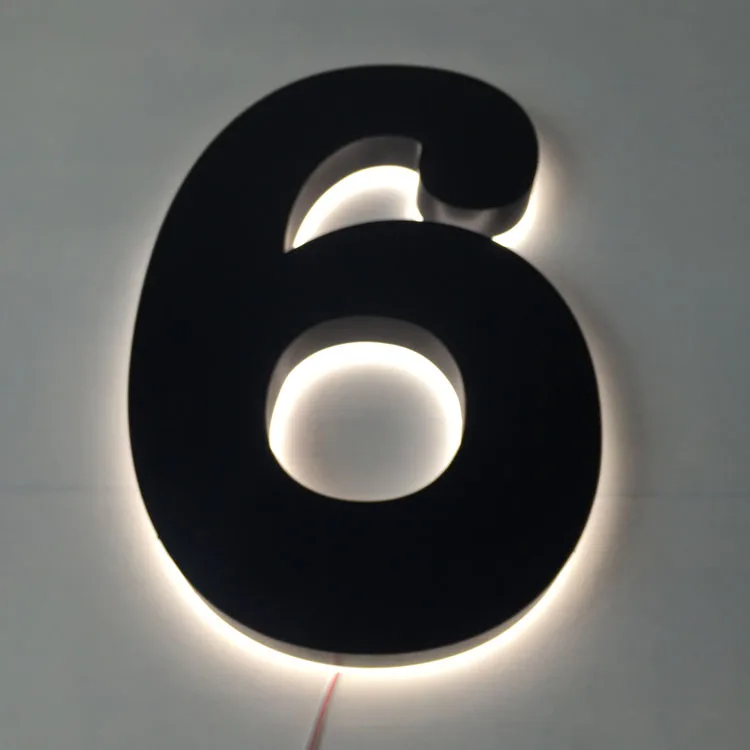 Wholesale light up house numbers sign led backlit house number Sign backlit led sign letters