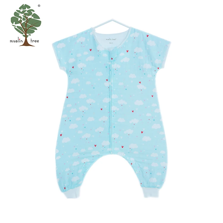 Муслин дерево органический хлопок комбинезон для маленьких девочек