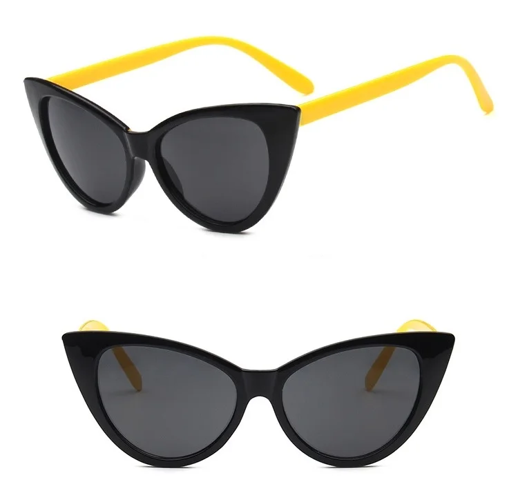 Cheap Fashion Retro Big Cat Eye Frame uv400 Protection Lens for Women Sunglasses