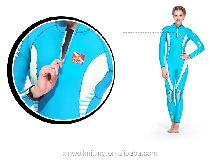 
Buy wholesale 3mm Neoprene high elastic lycra nylon diving wetsuit top for women 