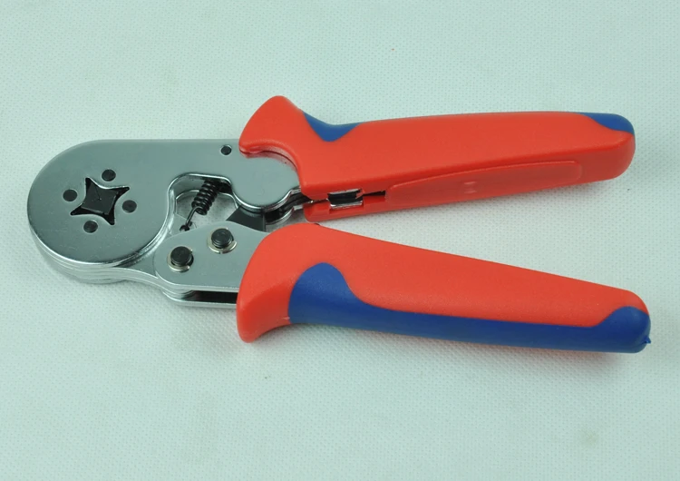 LSC8-6-4 Adjusting Ratcheting Square Ferrule Wire Cable Crimper Plier Crimping Crimp Tool AWG23-10 crimping plier