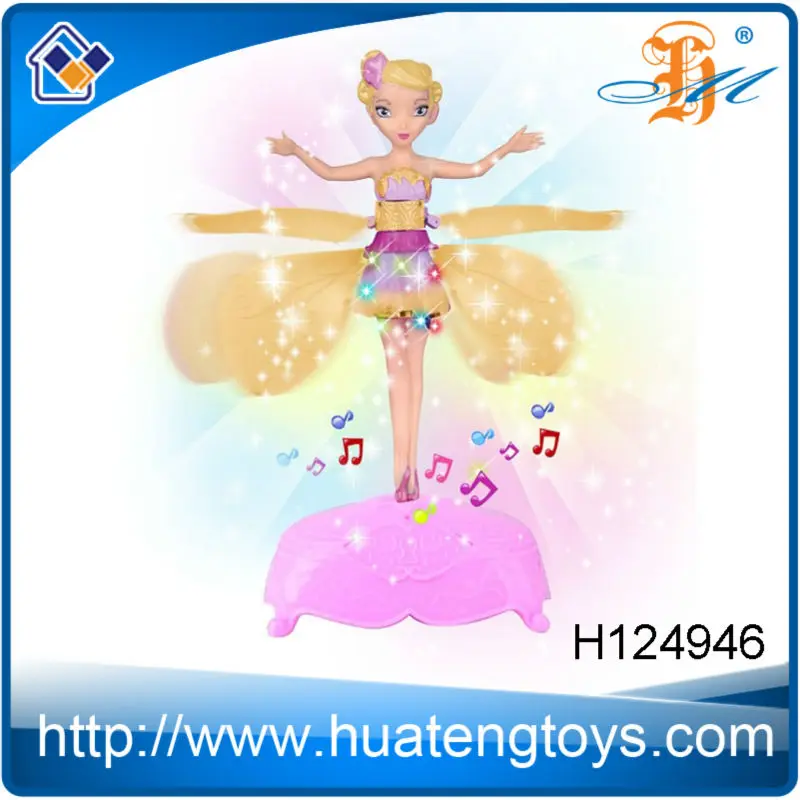 h124946 оптовая 2014 самый новый волшебный летающих фея кукол со светом и музыкой