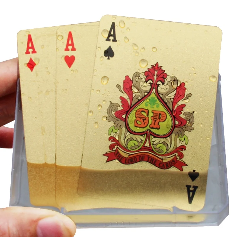 Best Quality Custom Design Silver Gold Foil Poker Playing Cards