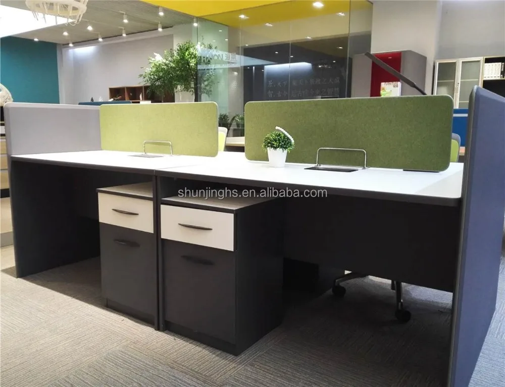 
newest design 4 persons modern modular office workstation 