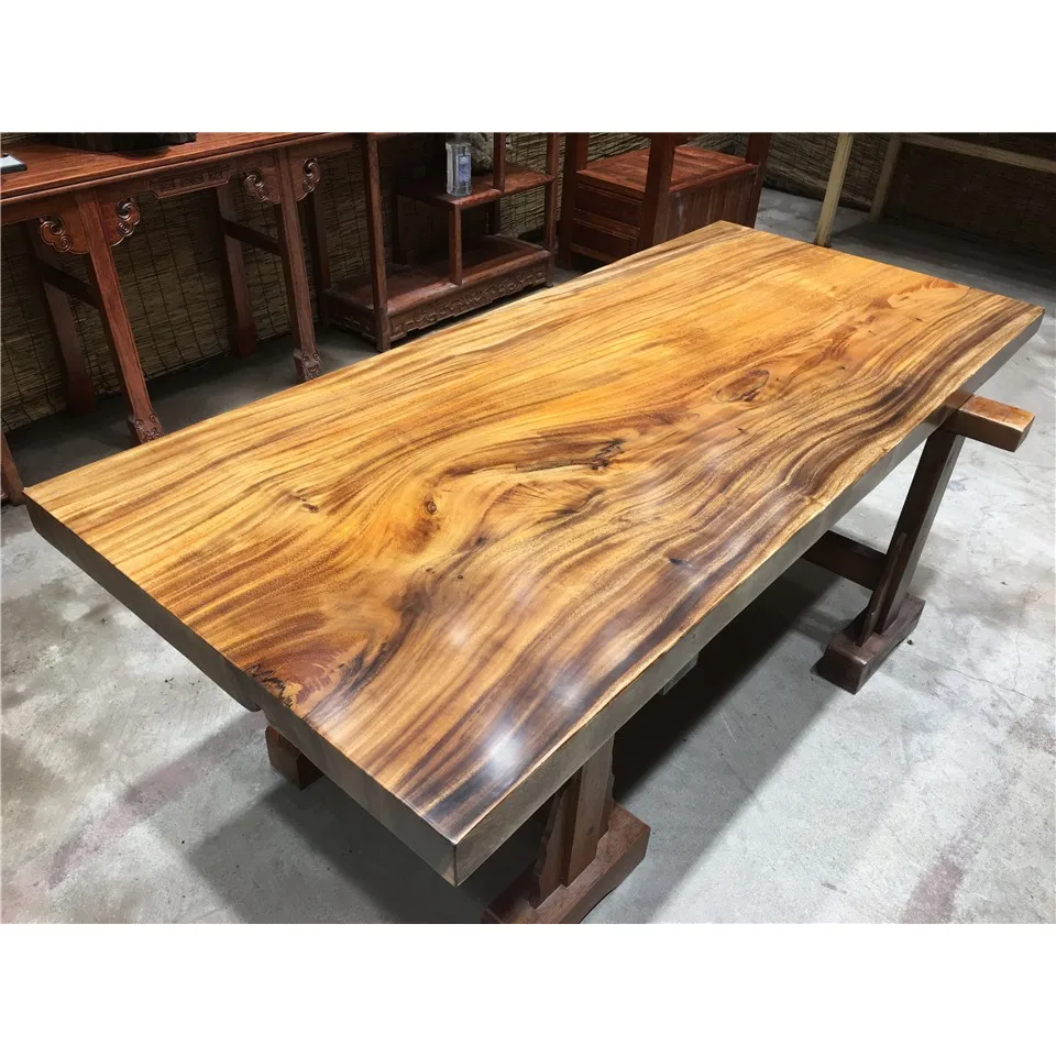 
Solid Walnut Dining Table Wood Slab 