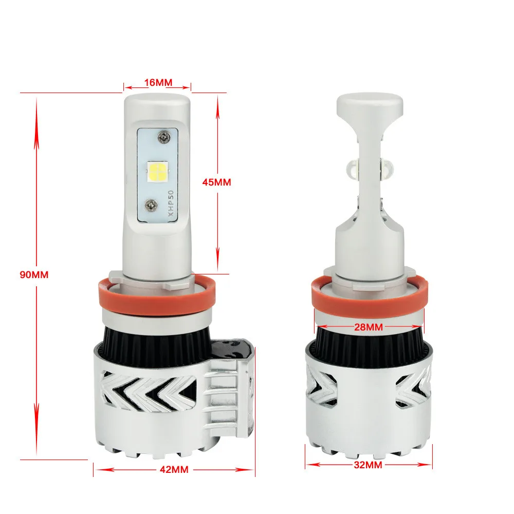 Новый G8 DC12-24V 12000lm автомобильный передний свет H7 9004 9007 H13 H4 светодиодных Автомобильных Фар h4,h4 40 Вт светодиодные автобильные