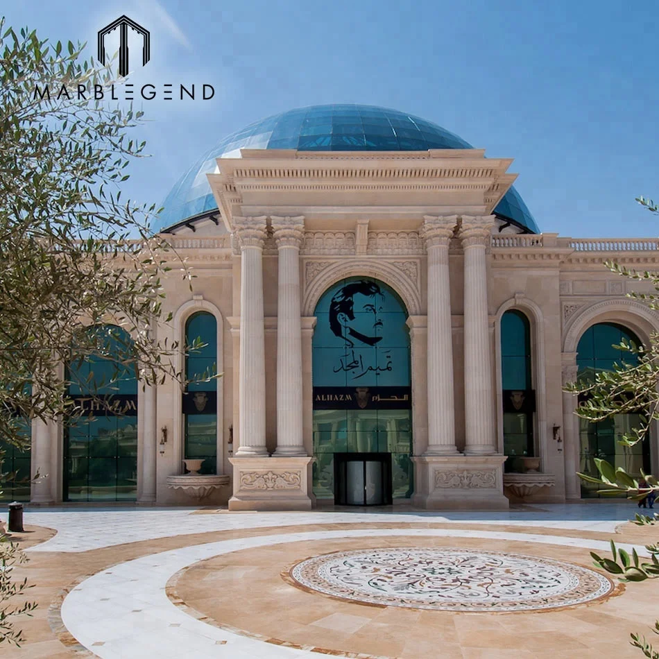 Exterior Facade 3cm Thick Natural White Limestone