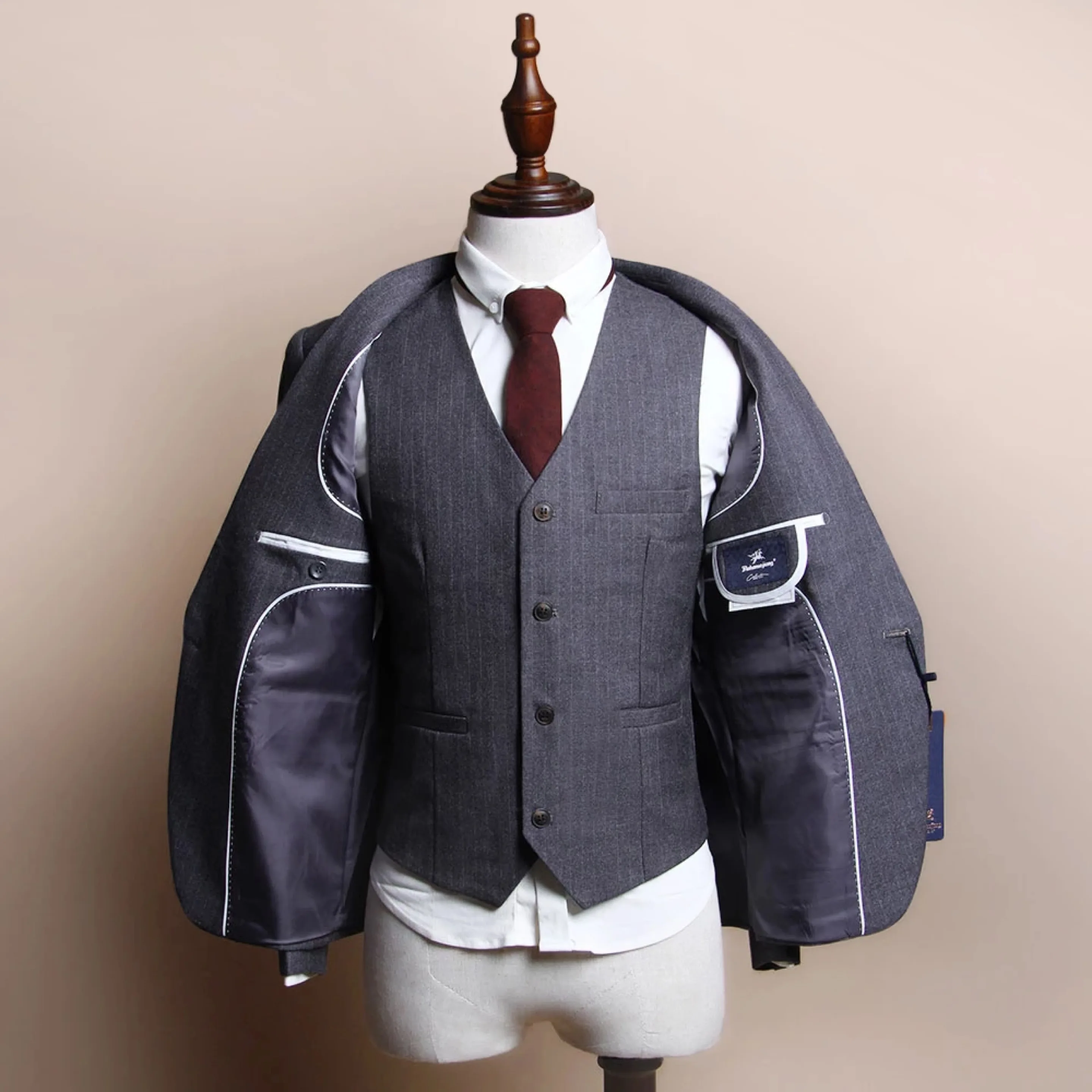 New Arrival MTM made to measure custom bespoke handmade suit wedding 2 pieces men suits slim fit groom wedding suits