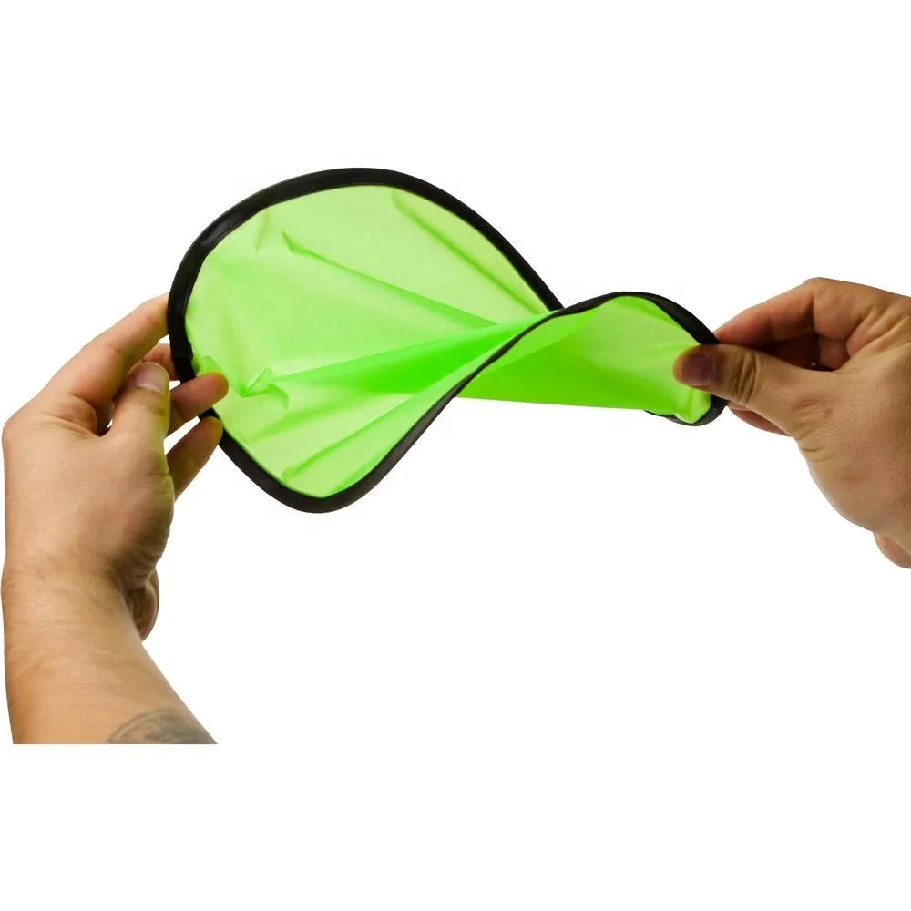 Nylon foldable fan, polyester dog foldable flyer, nylon foldable flying disc with pouch