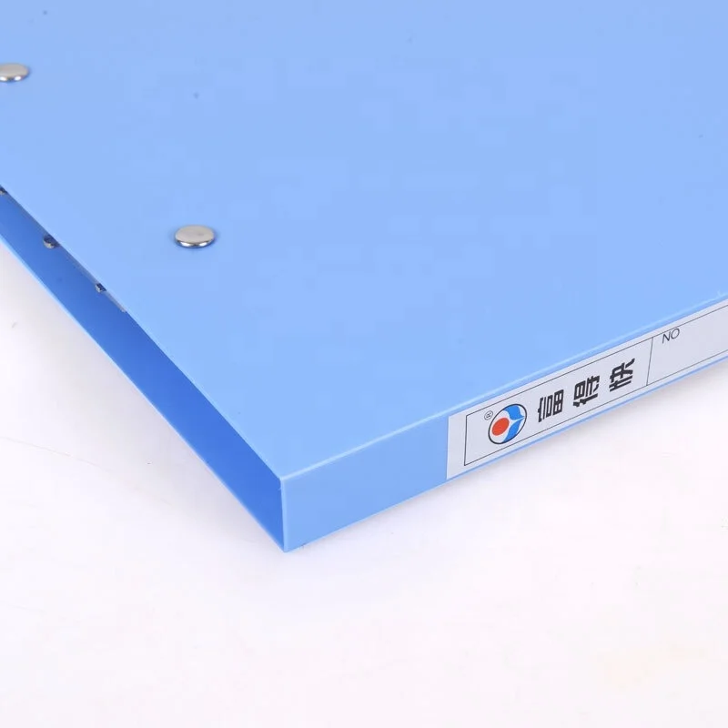 Wholesale Customized Printing Office Stationery Medical Record PVC Clip File Folder Classification