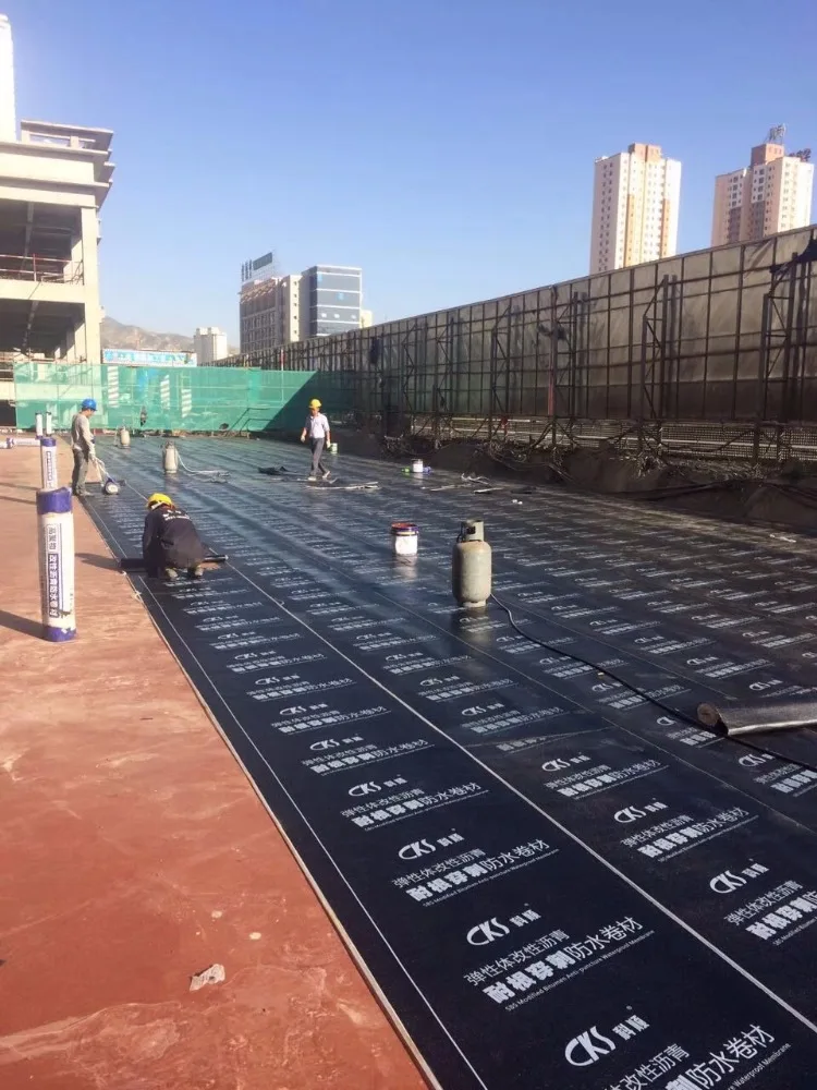 HDPE Aquaprufe underground high polymer polyethylene bitumen emulsion waterproofing membrane