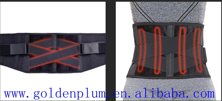 Customized hot sale High quality Comfortable heating waist belt new design Elastic adjustable medical waist belt support sports
