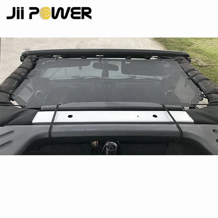  Защита от ультрафиолетовых лучей верхней крышки Навес сетки для Jeep Wrangler JK по низкой