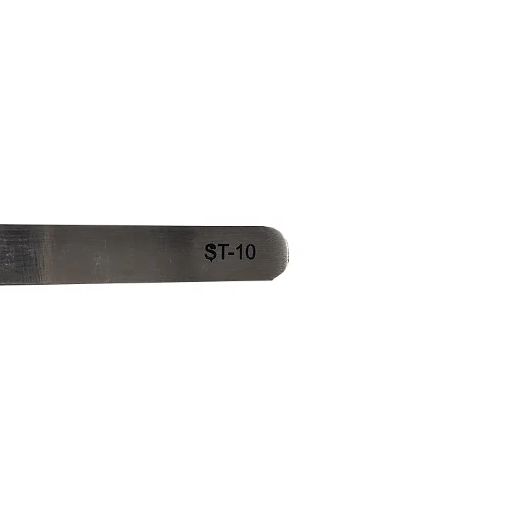 
ST-10 Straight Non Magnetic Industrial Stainless Steel Chip ESD Tweezer Tools For Mobile Phone 