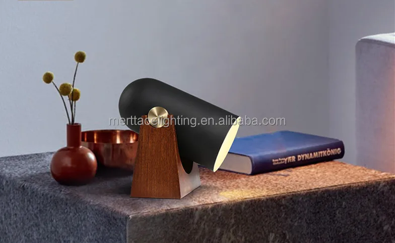 
Modern hotel Spot Lamp Study Indoor Office retro table lamp Wooden 