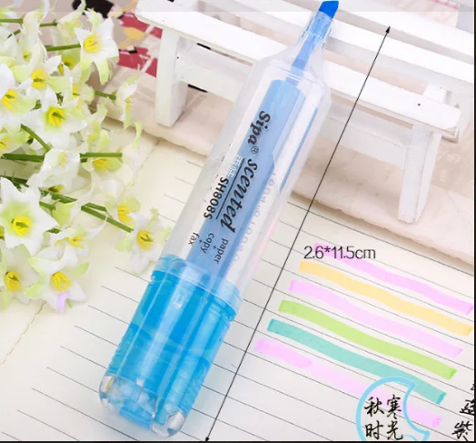 
Korean stationery fresh large capacity candy color fragrance fluorescent pen marker pen 