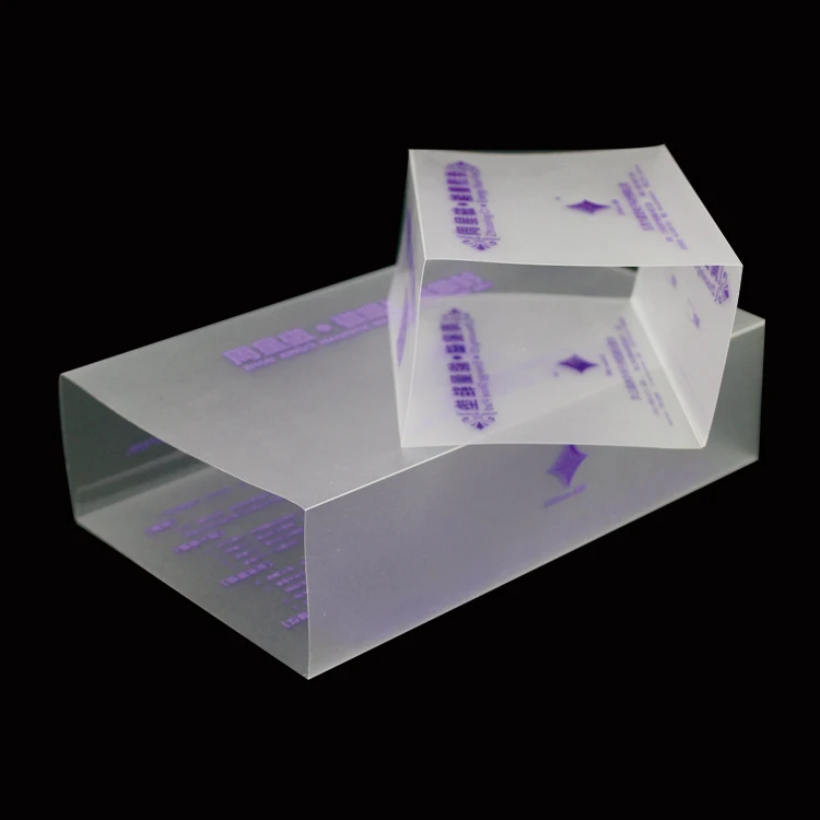 Custom Clear Plastic Hard Cover Sliding Box Sleeve Foldable PP Packaging with Embossing Recycled Materials Blister Use
