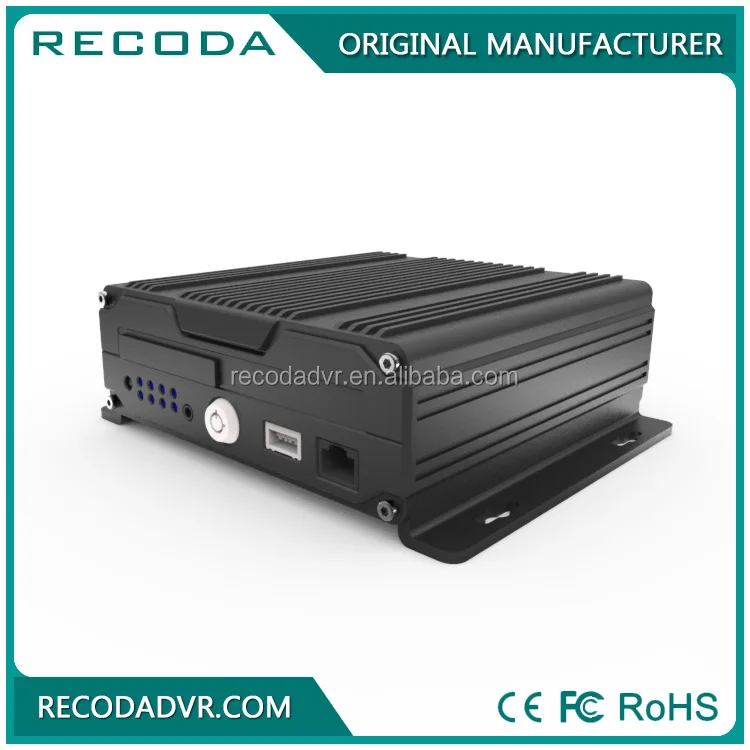  Синхронизация внутренней синхронизации мобильного автомобиля dvr 720P двойной SD карты GPS 3G / 4G wifi 4ch mdvr плеер
