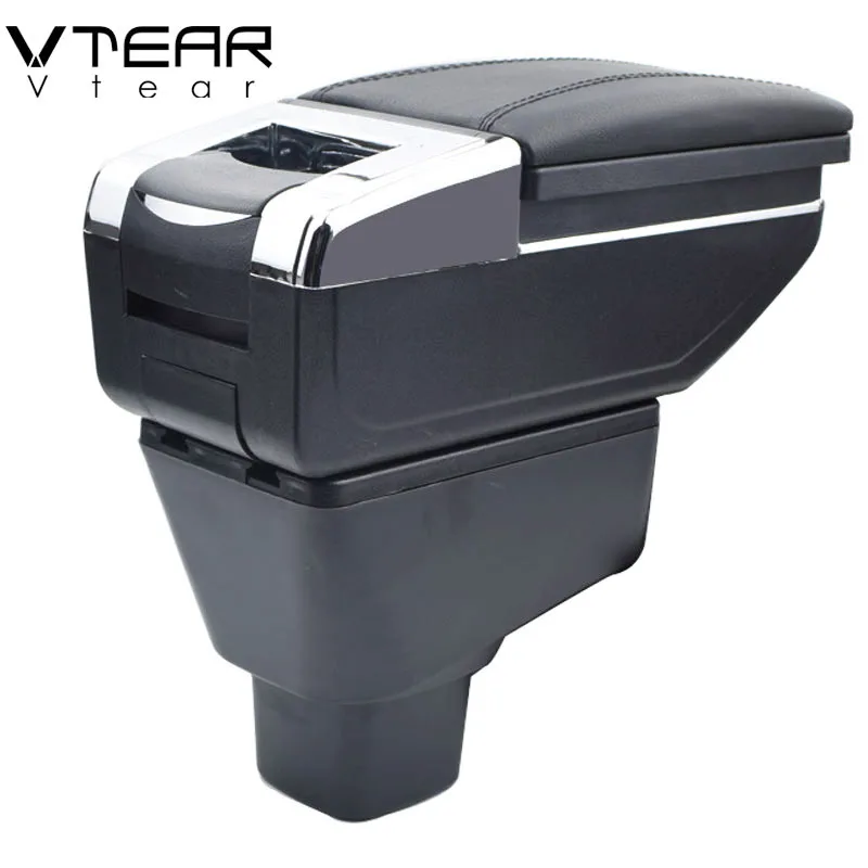Vtear Armrest Interior Center Console Storage Box ABS 2006-2016 for SUZUKI SX4 Arm Rest Car-styling Decoration Accessories Parts