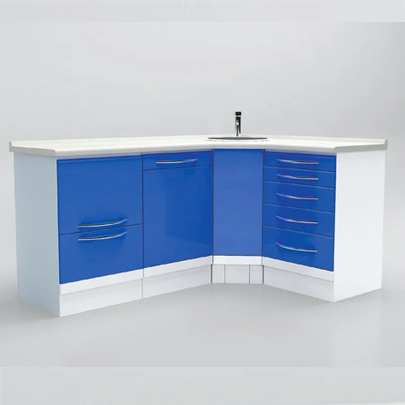 Blue color Commercial Furniture/Best sales dental furniture cabinet in China
