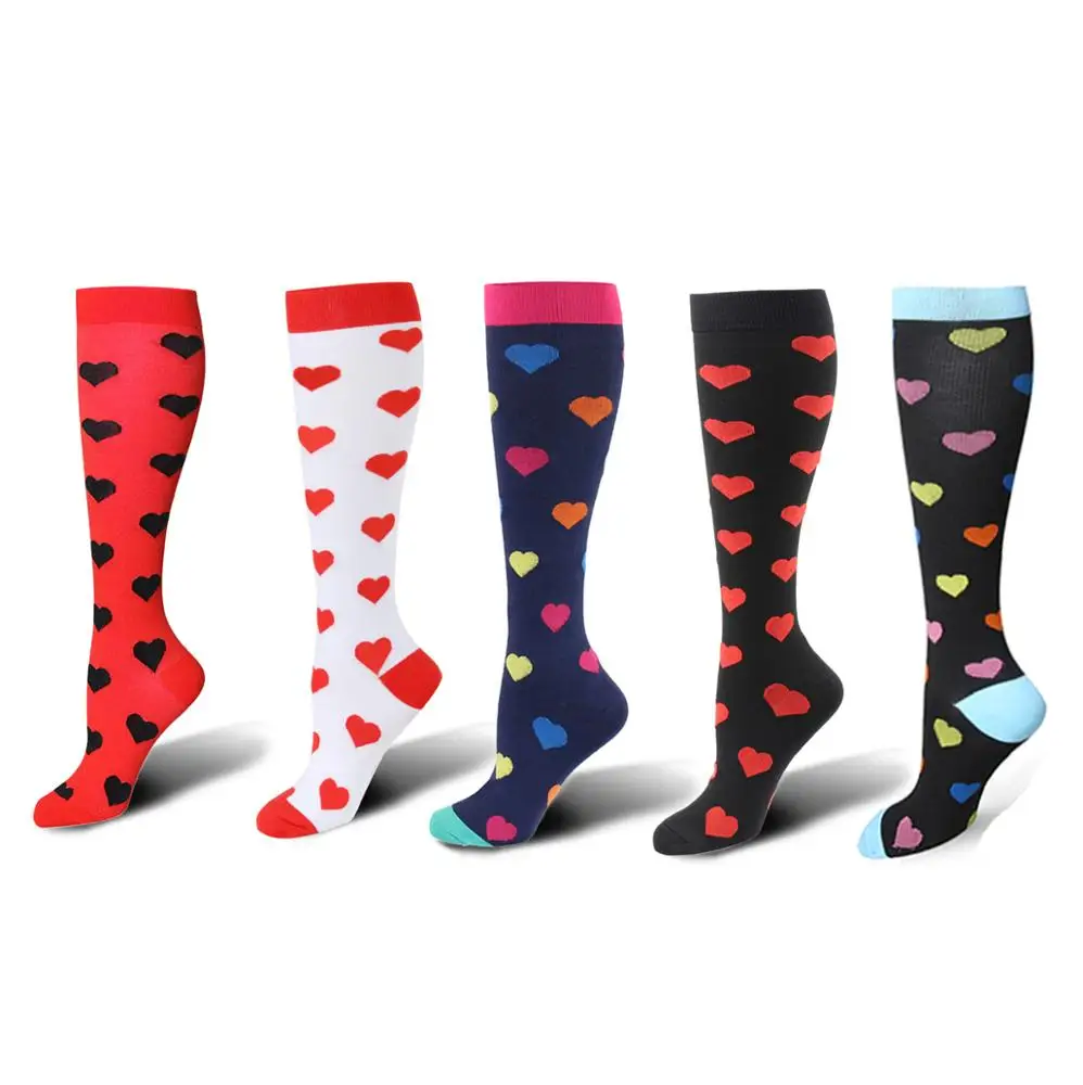 Custom Logo Outdoor Crew Socks Athletic Sport Sweat-Absorbing Cycling Socks Compression Christmas For Embroidery Silk Stockings