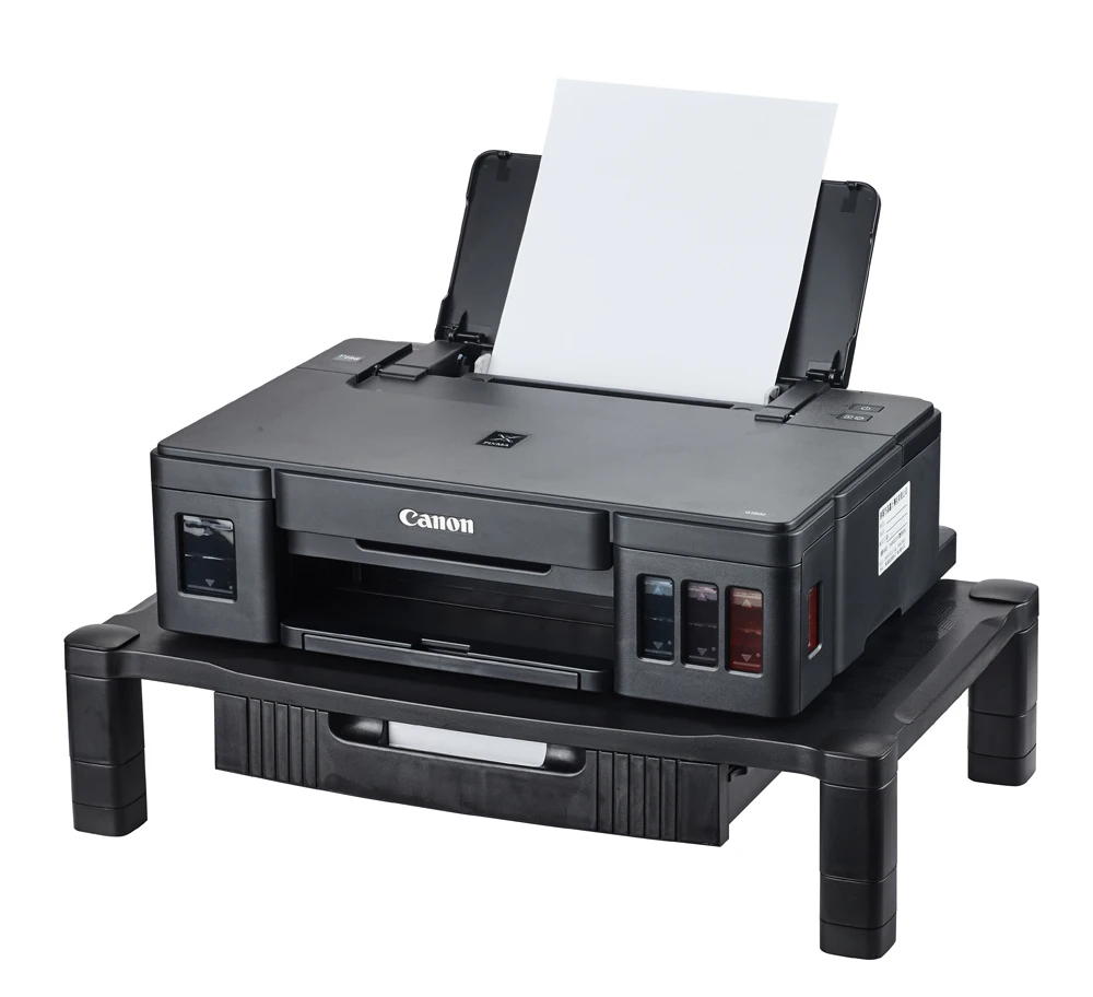Removable Monitor Stand Riser Printer Shelf with Drawer,