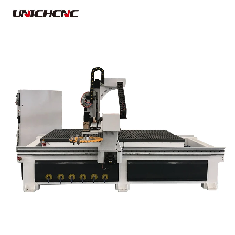 Auto tool changer woodworking cnc router machine 1325