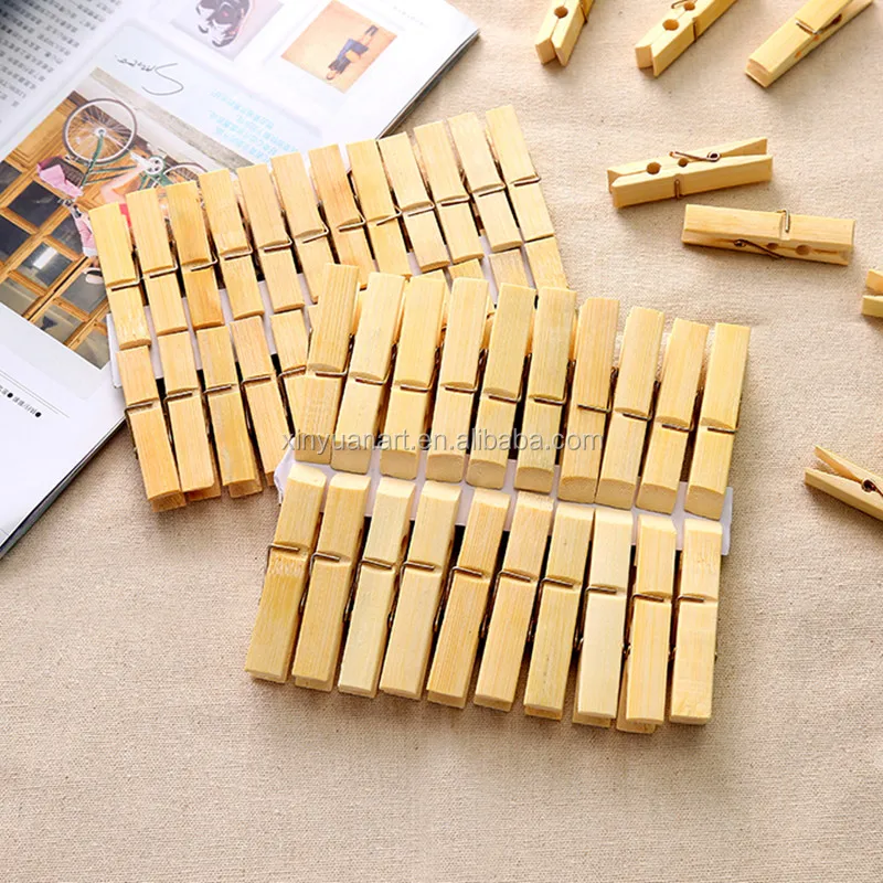 High quality bamboo clothes photo clip custom paper clip