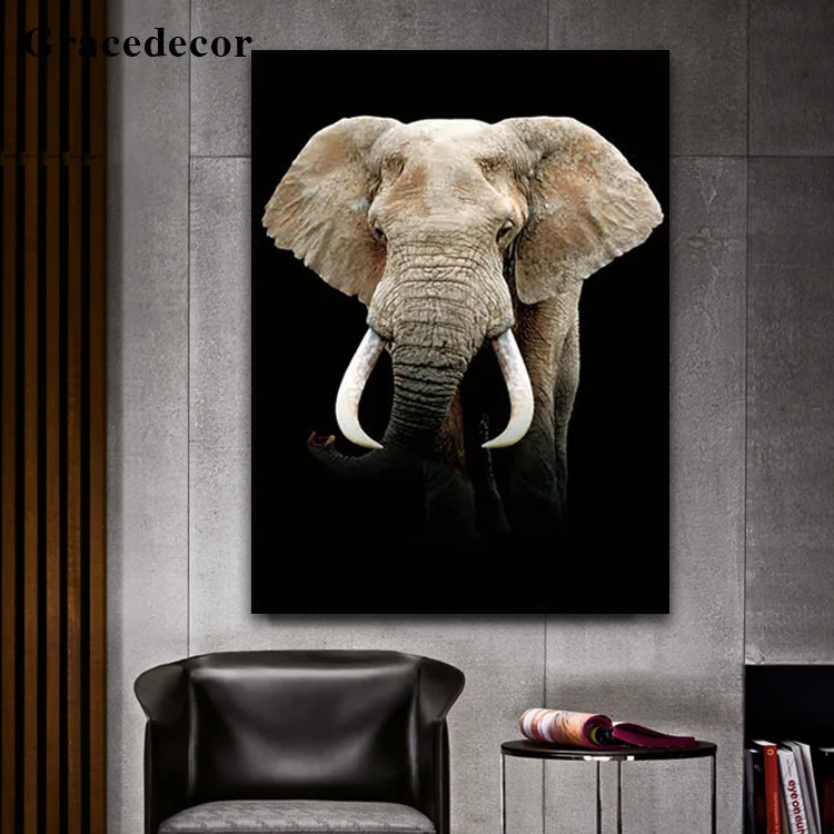 Wholesale Elephant Picture Animal Wall Art Painting