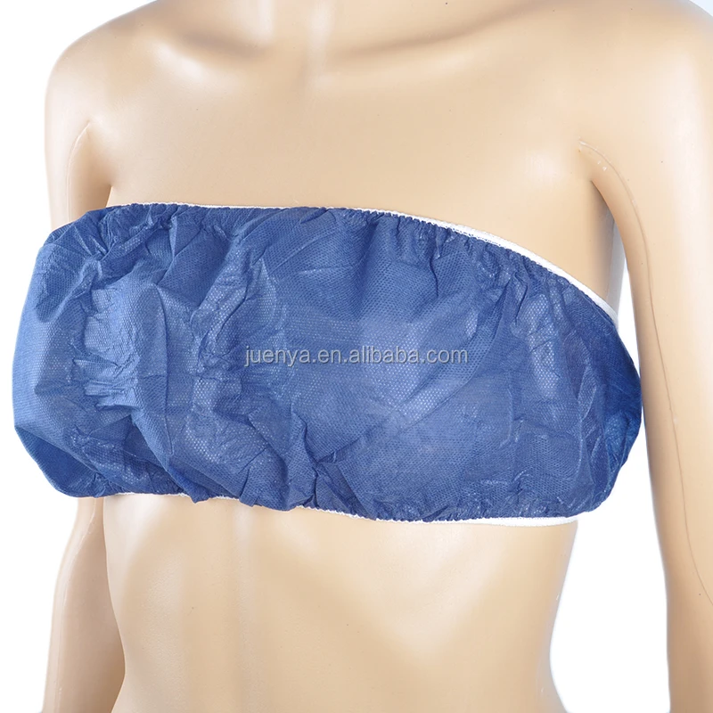 spay tanning non woven pp sex disposable bra for salon /spa