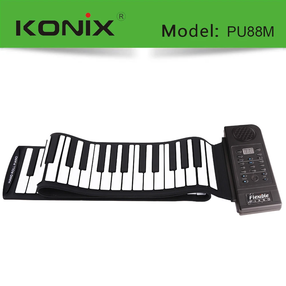 88 key folding portable entry keyboard student children beginner electronic hand wholesale roll piano
