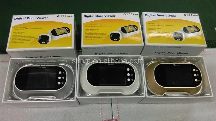 Держите часы на открытом воздухе умный дверной глазок Цифровые дверные глазки