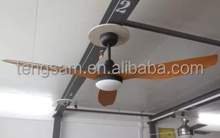 52 inch modern 3 ABS blades DC ceiling fan with LED light, remote control