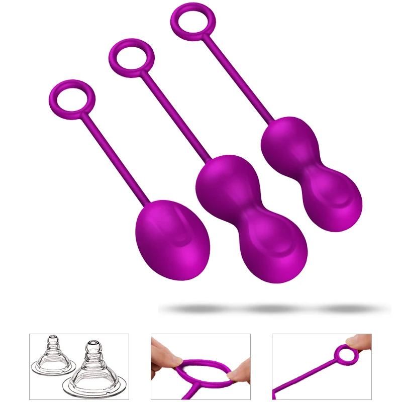 Full Silicone Kegel Ball Sets Vagina Exercise Ball Kit Sex Toys for Adult Rubber Ball Sex Toy for Female in Dubai