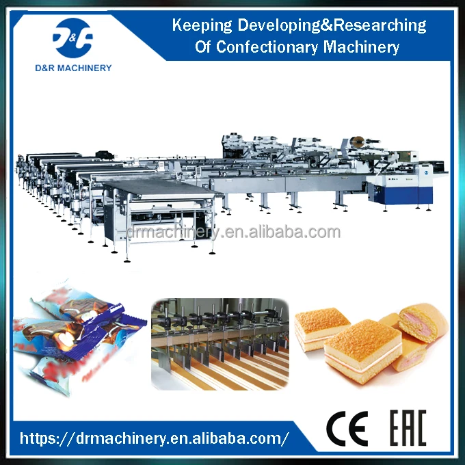 Торт упаковочная машина для слоеный пирог, высокая эффективность машина зефир