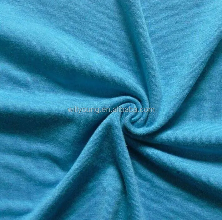 Jersey Knit Fabric with 95% Cotton 5% Spandex 160-180gsm Single Jersey Fabric for Garment Lining Sports Wear