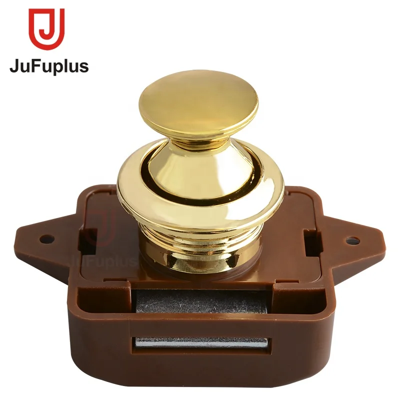 TP005-BG Golden push button lock latch push LOCK for motorhome furniture