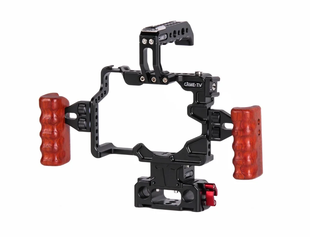 Wooden Handle For Selected CAME-TV Camera Cages GH5 Cage/A6300 Cage/5D4/GH4/BMMCC Cage/A7RII