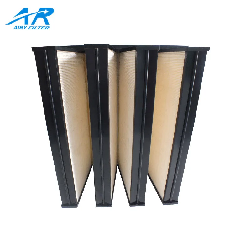 Wholesale price 03 micron v bank  box hepa filter