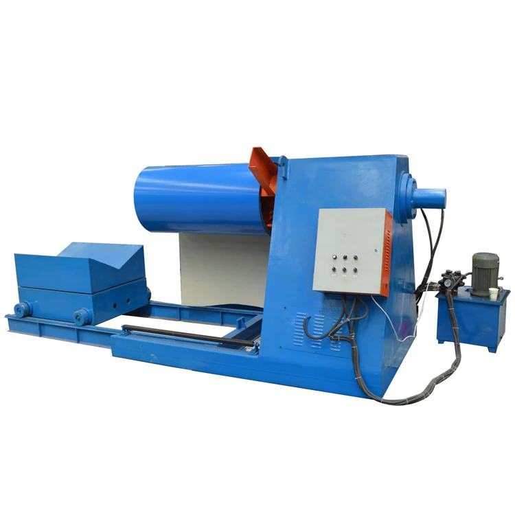 Hydraulic Sheet Decoiler and Uncoiler Machine Automatic 5 Tons Straightener Feeder & Uncoiler,tile Forming Machine Steel Tile