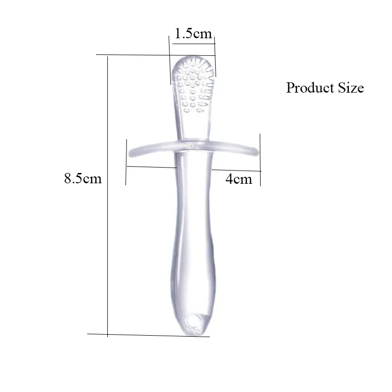 Soft Toddler Silicone Bristles Baby Toothbrush- Silicone Rubber Toothbrush Kids
