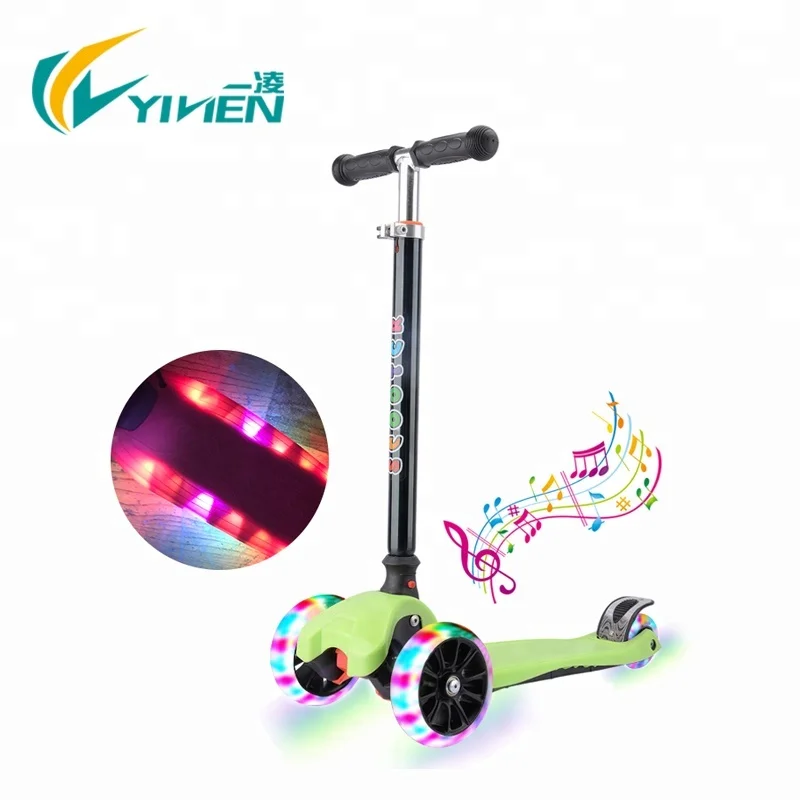 Folding adjustable 3 wheel scooter child mini scooter for sale