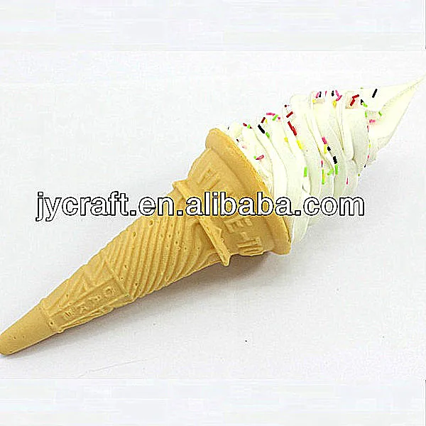 
realistic plastic food model fake ice cream cone 