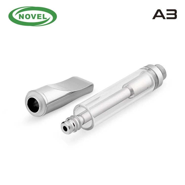 .5ml 1ml gold cbd oil glass atomizer A3 vape cartridge