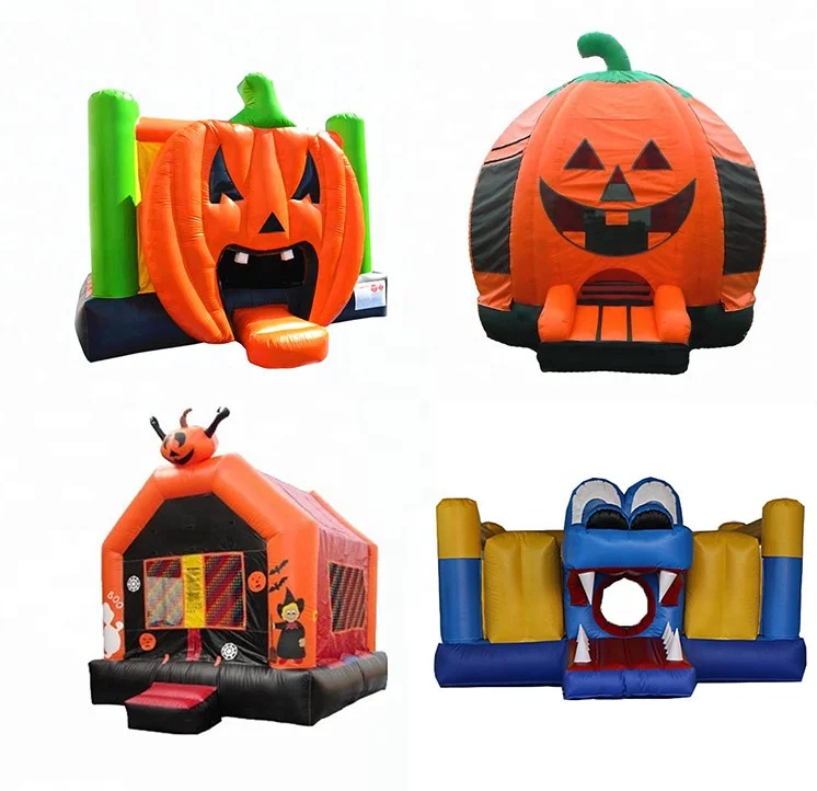Inflatable Halloween bouncey castle pumpkin bounce house jumping castle